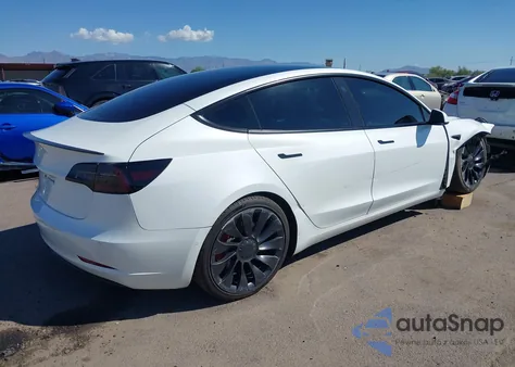 2022 Tesla Model 3 Performance Dual Motor All-Wheel Drive from USA, damaged, VIN 5YJ3E1EC3NF196953